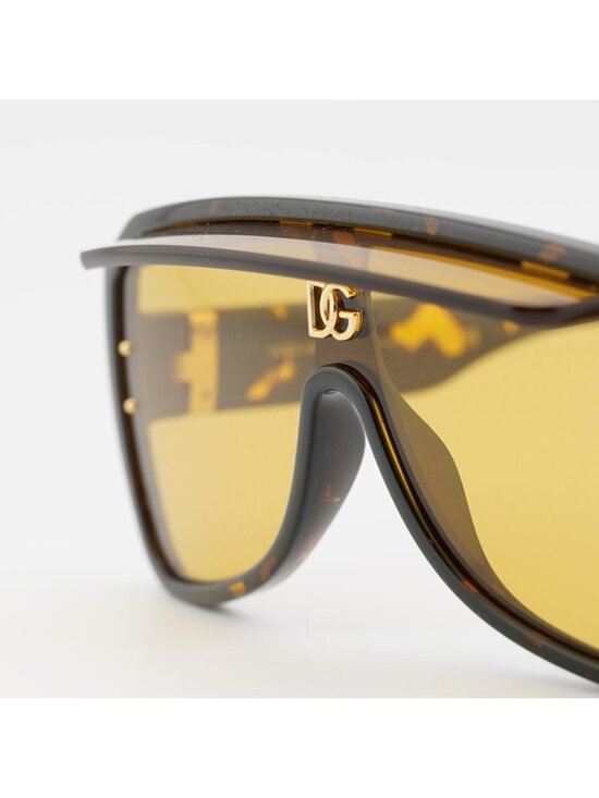 Dolce & Gabbana DG6205 612/85 Sunglasses Yellow Havana Square Frame main image 11